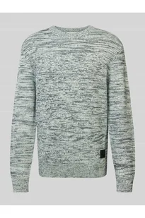 Sweter z dzianiny o kroju regular fit z czystej bawełny - Tom Tailor Denim - Swetry męskie - miniaturka - grafika 1