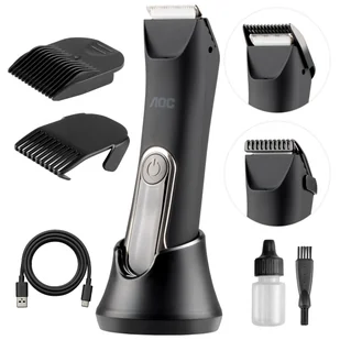 Trymer golarka maszynka AOC PHT-144 LED ceramiczne ostrze IPX7 - Trymery - miniaturka - grafika 1