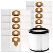 Filtry do odkurzaczy - 10X Worek Flizelinowy Z Filtrem Do Odkurzacza Parkside Pwd Pnts Pwda Einhell - miniaturka - grafika 1