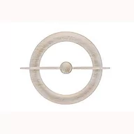 Krawaty i muchy męskie - SPRZĘGŁA Metalowe | 1 metalowy krawat z centralnym magnesem | Białe antyczne złoto - miniaturka - grafika 1