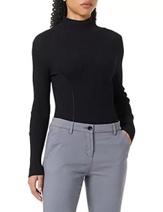 Sisley Bluza damska, czarny 100, L - Bluzy damskie - miniaturka - grafika 1