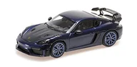 Samochody i pojazdy dla dzieci - Minichamps Porsche Cayman Gt4 Rs - 2021 - Blue W/ Blue Wheels - miniaturka - grafika 1