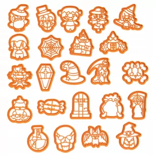 Foremki ciastek Halloween 3 Zestaw 23 szt. Wykrawacz - Formy do ciast - miniaturka - grafika 1