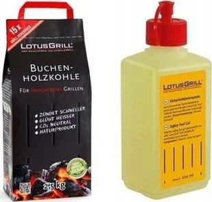 WĘGIEL DRZEWNY LOTUSGRILL 2,5KG + ROZPAŁKA ŻELOWA - Akcesoria do grilla - miniaturka - grafika 1