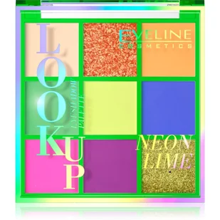 Eveline Look Up Paletka cieni do powiek 9) Neon Lime 1szt - Cienie do powiek - miniaturka - grafika 1