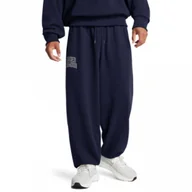 Spodnie sportowe męskie - Męskie spodnie dresowe Under Armour UA Icon Hwt Terry Os Pant - granatowe - UNDER ARMOUR - miniaturka - grafika 1