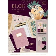 Szkolne artykuły papiernicze - Blok kreatywny z naklejkami A4/14K 80/170G Satin - INTERDRUK - miniaturka - grafika 1