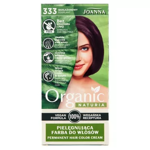 Joanna Naturia Vegan Pielęgnująca Farba do włosów nr 333 Bakłażan 1op - Farby do włosów i szampony koloryzujące - miniaturka - grafika 1