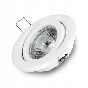 Oczko oprawa halogen sufitowa do Led Ruchoma Biała - Oprawy, klosze i abażury - miniaturka - grafika 1