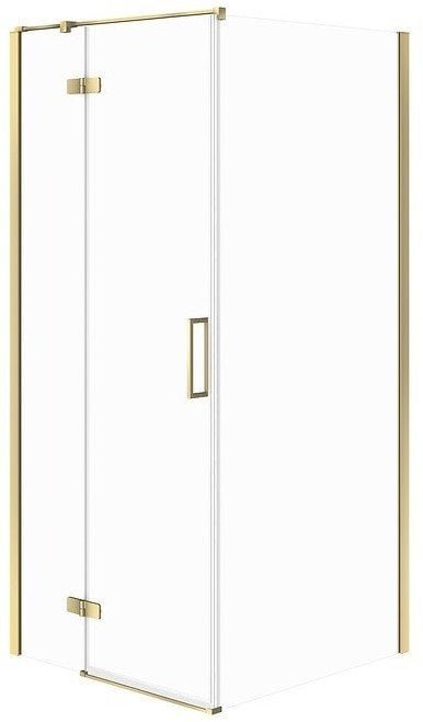Cersanit Kabina PRYSZNICOWA NAROŻNA CITY ZŁOTA 80X80X195 LEWA SZKŁO TRANSPAREN