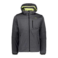 Kurtki męskie - CMP męska kurtka softshell, Asphalt Mel, 50 - miniaturka - grafika 1