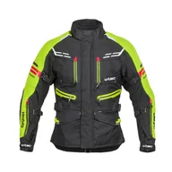 Kurtki i kamizelki sportowe męskie - Męska kurtka motocyklowa W-TEC Ventura, Czarny-fluo żółty, L - miniaturka - grafika 1