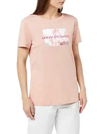 Koszulki i topy damskie - Armani Exchange Koszulka damska o regularnym kroju, kwadratowa, z kwiatowym nadrukiem, rozmiar L, Lady, L - miniaturka - grafika 1