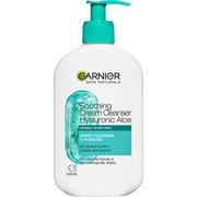 Kremy do twarzy - Garnier Skin Naturals Hyaluronic Aloe Soothing Cream Cleanser krem oczyszczający 250 ml dla kobiet - miniaturka - grafika 1