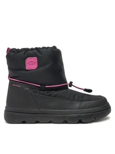 Geox Śniegowce Willaboom J46HWE 0FU54 C0922 S Czarny - Buty dla dziewczynek - miniaturka - grafika 1