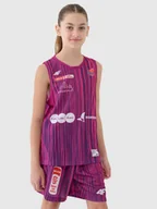 Koszulki dla chłopców - 4F Koszulka meczowa replika wyjazdowa z sezonu 2024/25 dziecięca 4F x KS Basket 25 Bydgoszcz - multikolor 146/152 (10-12 lat) - miniaturka - grafika 1