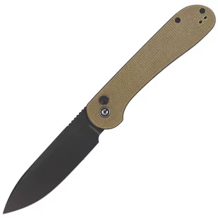 CIVIVI Knife Button Lock Elementum Olive Micarta, Black Stonewashed (C2103B) - Scyzoryki - miniaturka - grafika 1