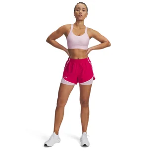 Damskie spodenki do biegania Under Armour UA Fly By 2in1 Short - różowe - Spodenki damskie - miniaturka - grafika 1