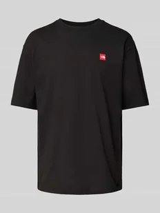 T-shirt o kroju oversized z czystej wełny z nadrukiem z logo - Koszulki męskie - miniaturka - grafika 1