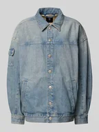 Kurtki damskie - Kurtka Trucker Jacket z kieszeniami z wypustką model ‘Long Drifter’ - miniaturka - grafika 1