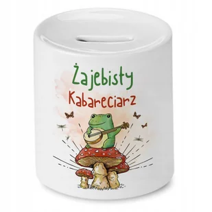 Skarbonka Dla Kabareciarza na Urodziny na Prezent z Nadrukiem ze Zdjęciem - Skarbonki - miniaturka - grafika 1