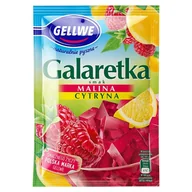 Dodatki do ciast w proszku - Gellwe Galaretka smak malina cytryna 72 g - miniaturka - grafika 1