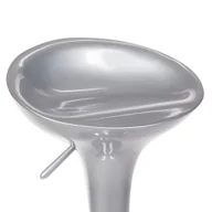 Krzesła i taborety kosmetyczne - Hoker barowy BX-1002 Srebrny - miniaturka - grafika 1