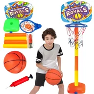 Zabawki zręcznościowe - TABLICA tarcza do KOSZYKÓWKI KOSZA OBRĘCZ + PIŁKA - miniaturka - grafika 1