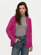 Swetry damskie - Pieces Kardigan Ellen 17150955 Różowy Regular Fit - miniaturka - grafika 1