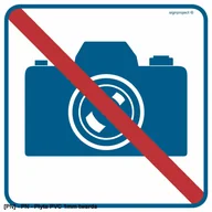 Tablice BHP - SIGNPROJECT RA505 - Zakaz fotografowania 300x300 - miniaturka - grafika 1