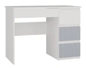 Biurka - Prawostronne biurko młodzieżowe nowoczesne biały + niebieski A2-D85 - miniaturka - grafika 1