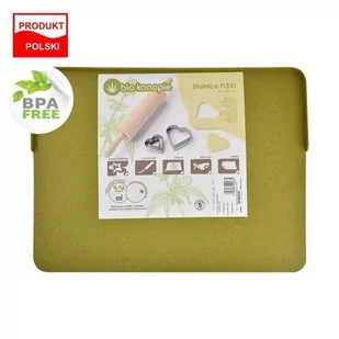 BIO KONOPIE STOLNICA ELASTYCZNA BĄBLE 39X29CM MERIT - Deski do krojenia - miniaturka - grafika 1