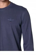 Koszulki męskie - Aeronautica Militare Longsleeve granatowy L - miniaturka - grafika 1
