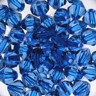 Półfabrykaty do biżuterii - Korale Akrylowe Diamentowe 12mm (10szt) Niebieski - miniaturka - grafika 1