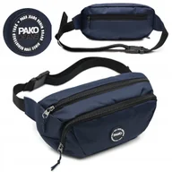 Koszulki męskie - Duża SASZETKA Sportowa Nerka Męska na Pas Biodrówka GRANATOWA Pako Jeans - miniaturka - grafika 1