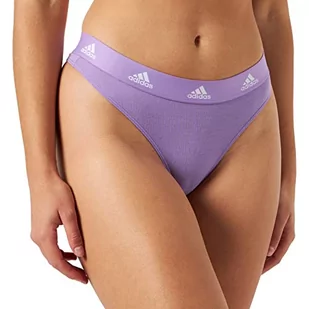 adidas Damskie majtki stringi, fioletowy, XL - Majtki damskie - miniaturka - grafika 1
