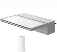 Akcesoria do basenów - Fontanna wodospad do basenu ogrodu oczka wodnego ze światłem LED 30cm - miniaturka - grafika 1