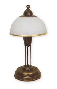 Lemir Flex lampka stołowa 1 pł brązowy + zdobienie złotem O1488 BR 015O1488 BR - Lampy stojące - miniaturka - grafika 1
