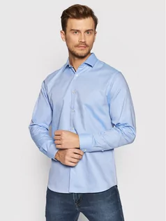 Koszule męskie - Selected Homme Koszula New Mark 16058640 Niebieski Slim Fit - grafika 1