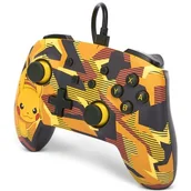 Akcesoria do Nintendo - Kontroler PowerA Enhanced Wired pro Nintendo Switch - Camo Storm Pikachu (NSGP0094-01) - miniaturka - grafika 1