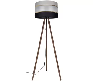 Lampa podłogowa CORAL 1xE27/60W/230V brązowy/czarny/szary/złoty - Lampy stojące - miniaturka - grafika 1