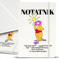 Notesy i bloczki - Notes Notatnik Bujo A5 Biały CYTATY PUCHATKA Wzory - miniaturka - grafika 1