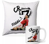 Gadżety dla niej i dla niego - ZESTAW PODUSZKA + KUBEK Prezent CRISTIANO RONALDO CR7 REAL + IMIĘ #5 - miniaturka - grafika 1