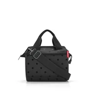 Torebki damskie - Torba ALLROUNDER CROSS, glossy dots black, Reisenthel - miniaturka - grafika 1