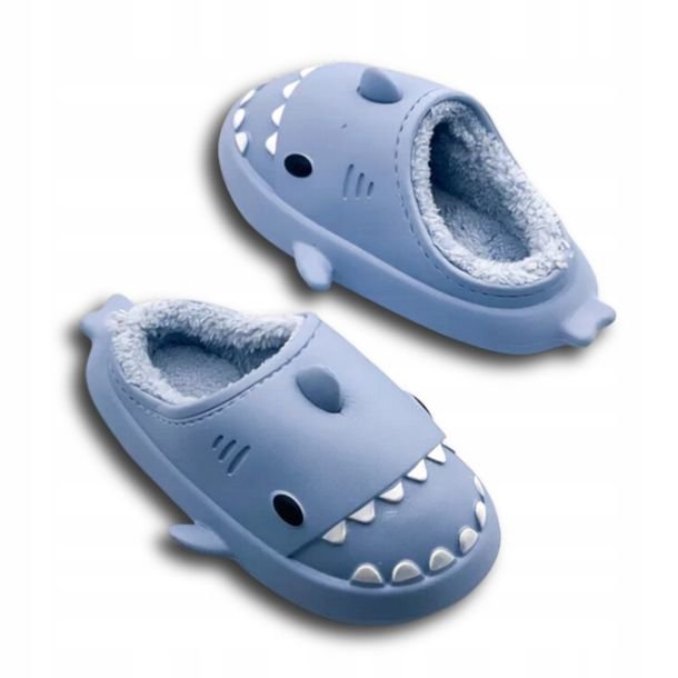 Kapcie Domowe Pluszowe Rekiny Ocieplane Laczki Shark 42-43