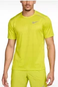 Koszulki męskie - Koszulka Męska Sportowa Żółta Nike Dri-Fit Miler T-shirt AJ7565-308 r. XL - miniaturka - grafika 1