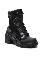 Półbuty damskie - Tory Burch Botki Lug Sole Hiker Ankle Boot 85304 Czarny - miniaturka - grafika 1