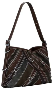 Desigual Torba unisex Fibonacci torba na ramię, brązowa, jeden rozmiar, Brązowy, Rozmiar Uniwersalny - Torebki damskie - miniaturka - grafika 1