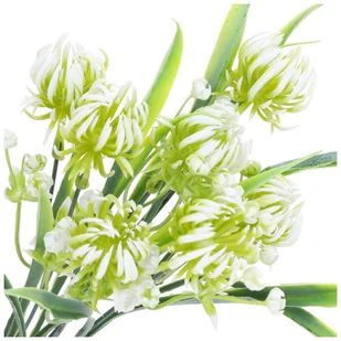 Kwiaty Sztuczne Oset Bukiet Liści Ozdobna Gałązka Do Kompozycji Stroików - Sztuczne kwiaty - miniaturka - grafika 1