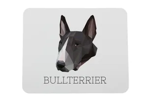 Bulterier podkładka geometryczny Art-Dog - Podkładki pod mysz - miniaturka - grafika 1